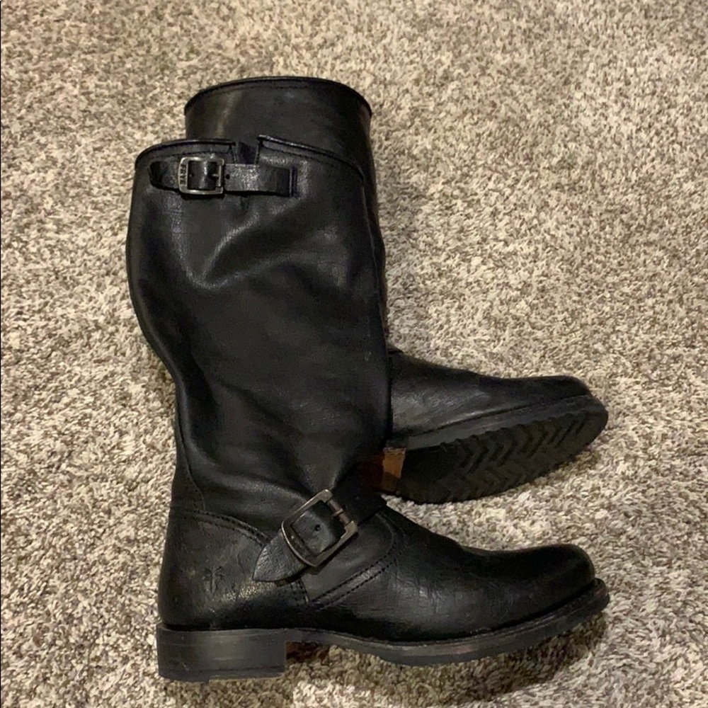 Frye Black Leather Boots